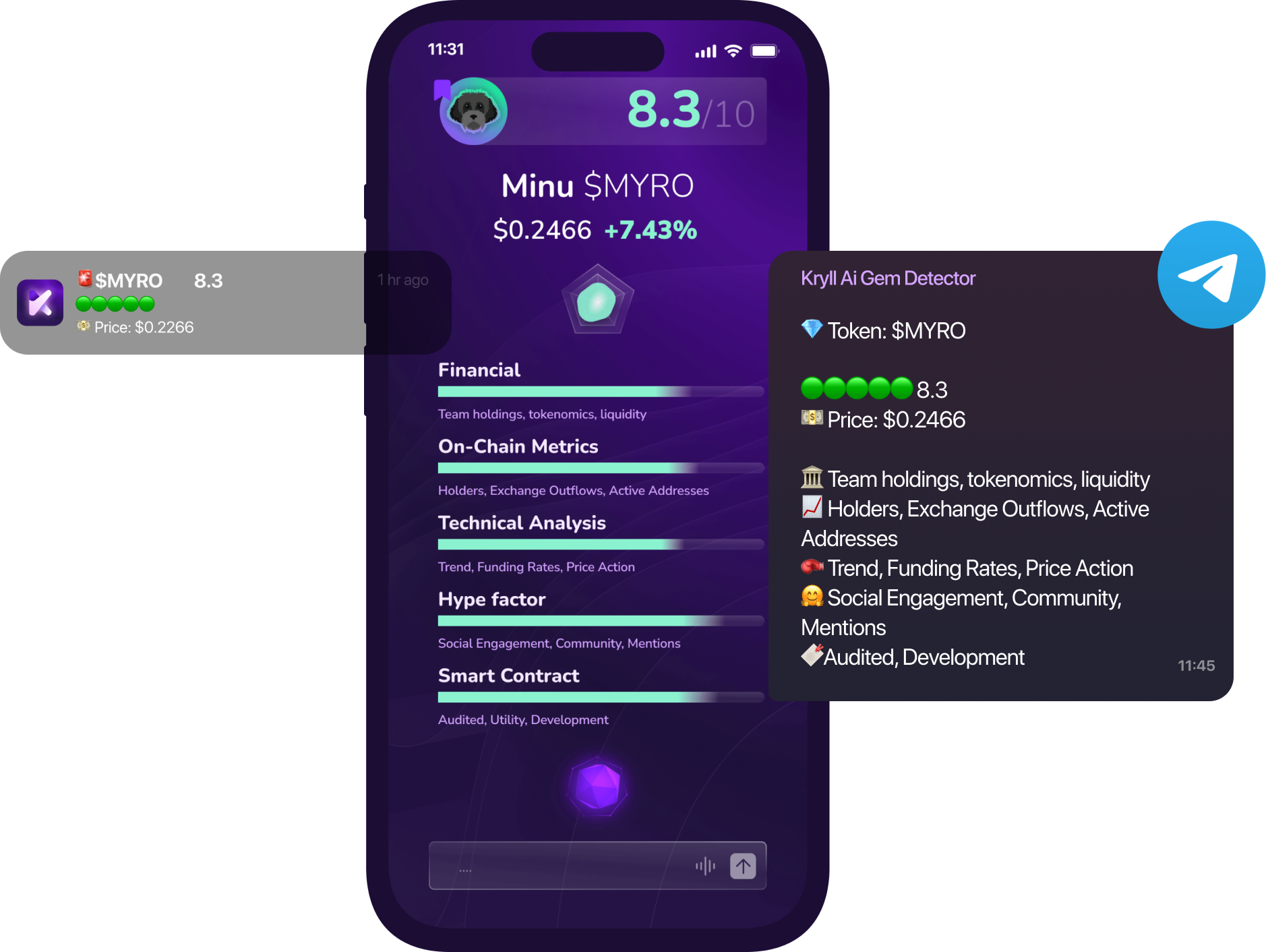 Gems detector Mockup